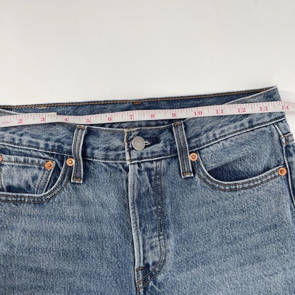 Levis Womens Jeans Size 26 Wedgie Mid Rise Button Fly Raw Hem Rigid Denim - Picture 9 of 11